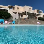 Cycladique Avec Piscine à Débordement Vue Imprenable Sur La Casa de Férias
